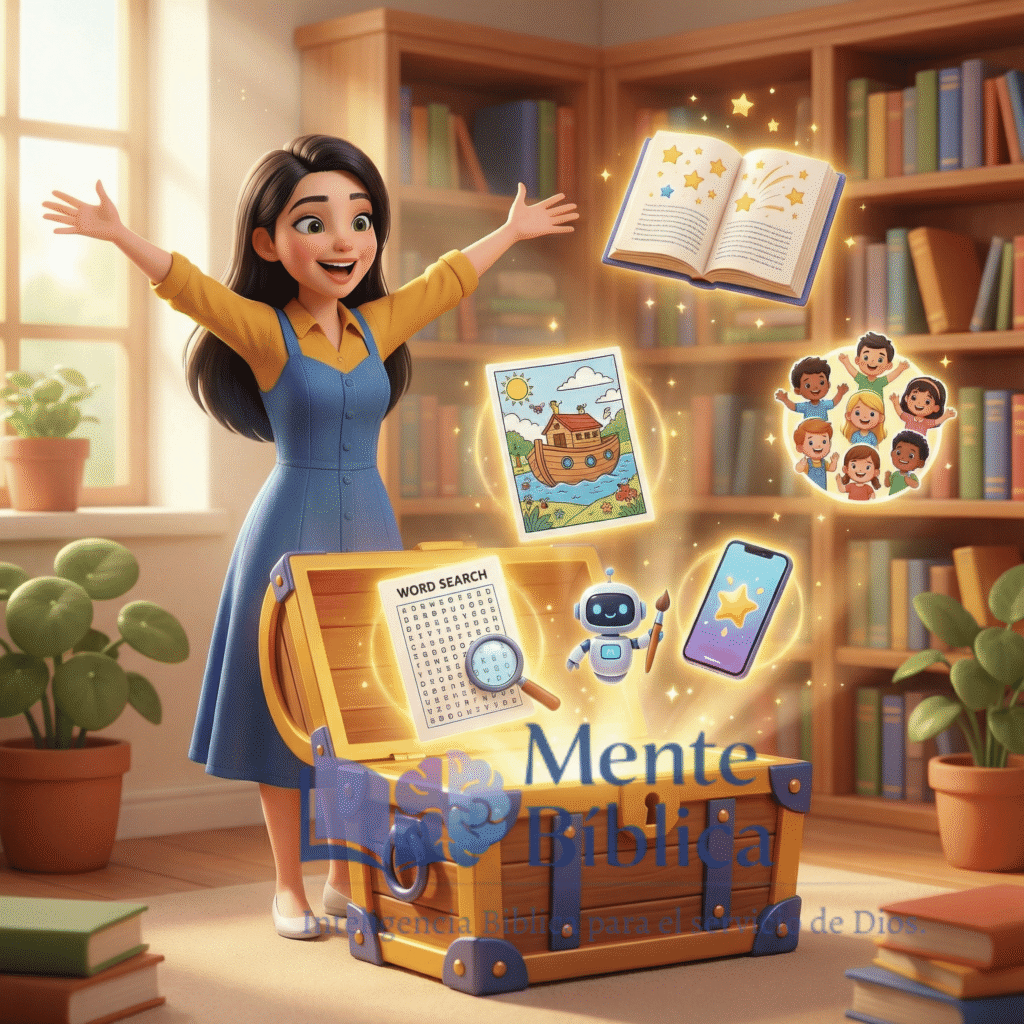 Biblioteca de recursos con inteligencia artificial para maestros de escuela dominical